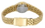 Seiko 5 Gold Tone Stainless Steel Black Dial Automatic SYMK38K1 Women's Watch