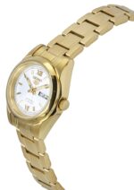 Seiko 5 Gold Tone Stainless Steel White Dial Automatic SYMK30K1 Women's Watch