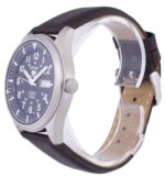 Seiko 5 Sports Automatic Dark Brown Leather SNZG11K1-var-LS11 100M Men's Watch