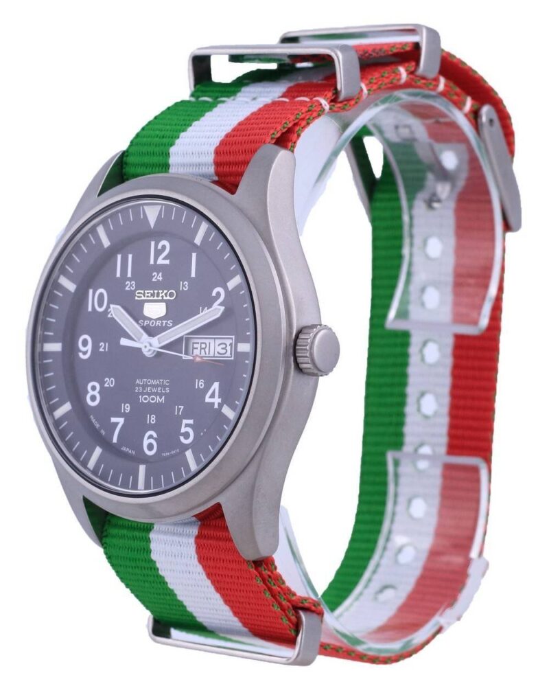 Seiko 5 Sports Automatic Polyester SNZG11J1-var-NATO23 100M Men's Watch