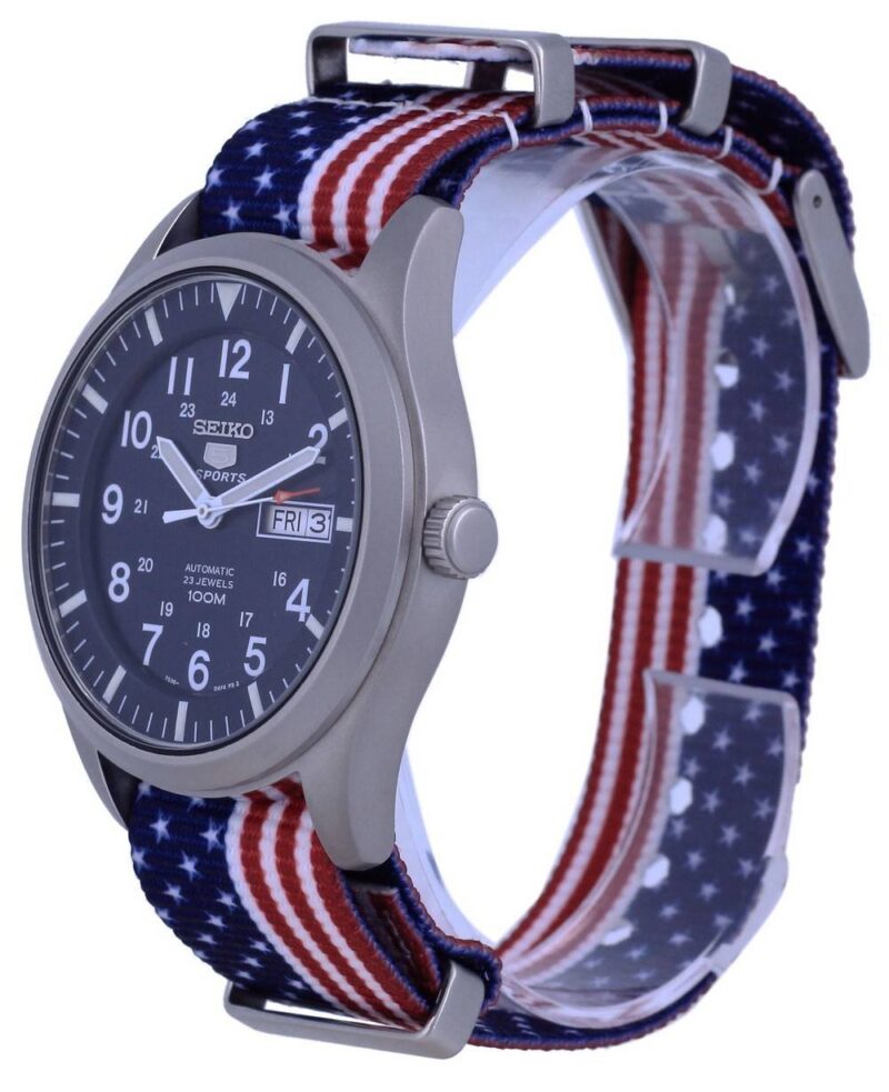 Seiko 5 Sports Automatic Polyester SNZG11K1-var-NATO27 100M Men's Watch