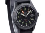 Seiko 5 Sports GMT Field Series Leather Strap Black Dial Automatic SSK025K1 100M Men's Watch