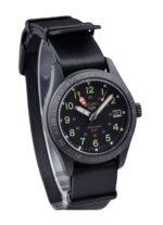 Seiko 5 Sports GMT Field Series Leather Strap Black Dial Automatic SSK025K1 100M Men's Watch
