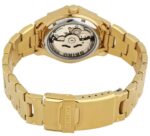 Seiko 5 Sports Gold Tone Stainless Steel Gold Dial 23 Jewels Automatic SNZ450J1 100M Men's Watch