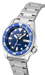 Seiko 5 Sports SKX Street Denim Stainless Steel Blue Dial Automatic SRPL77K1 100M Men's Watch