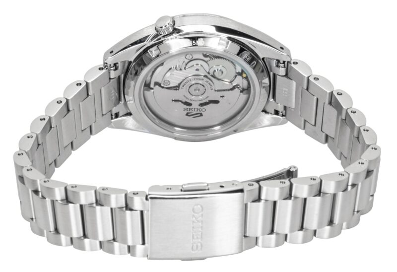 Seiko 5 Sports SNXS Stainless Steel Gold Dial Automatic SRPL59K1 100M Men's Watch