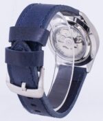 Seiko 5 Sports SNZG11J1-var-LS13 Japan Made Dark Blue Leather Strap Men's Watch