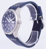 Seiko 5 Sports SNZG11J1-var-LS15 Automatic Dark Blue Leather Strap Men's Watch