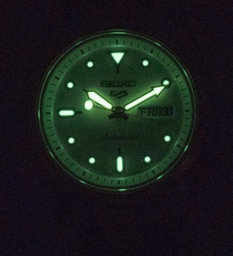 Seiko 5 Sports Two Tone Stainless Steel White Dial Automatic SRE004 SRE004K1 SRE004K 100M Women's Watch