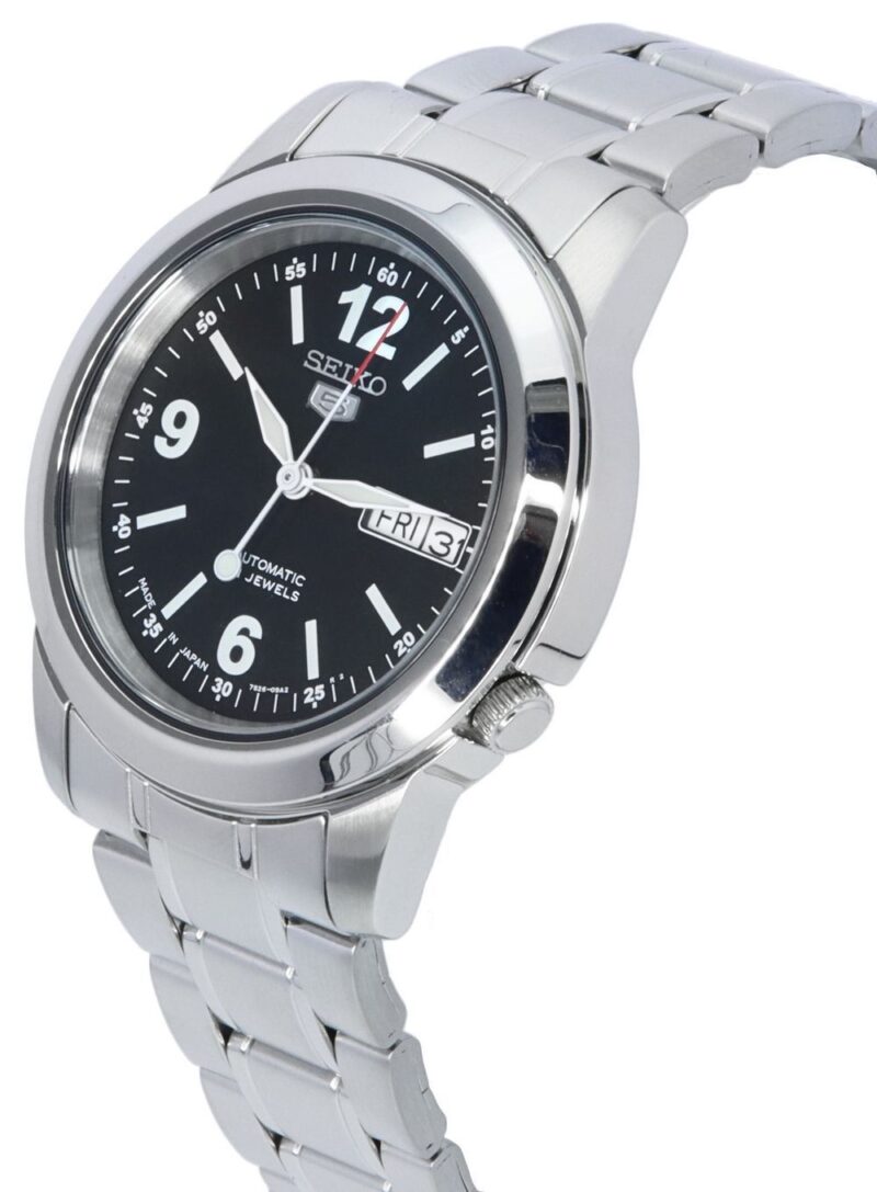 Seiko 5 Stainless Steel Black Dial Automatic SNKE63 SNKE63J1 SNKE63J Men's Watch