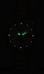 Seiko 5 Two Tone Stainless Steel White Dial 21 Jewels Automatic SNKE04J1 Unisex Watch