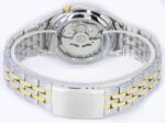 Seiko 5 Two Tone Stainless Steel White Dial Automatic SNKL24 SNKL24J1 SNKL24J Men's Watch