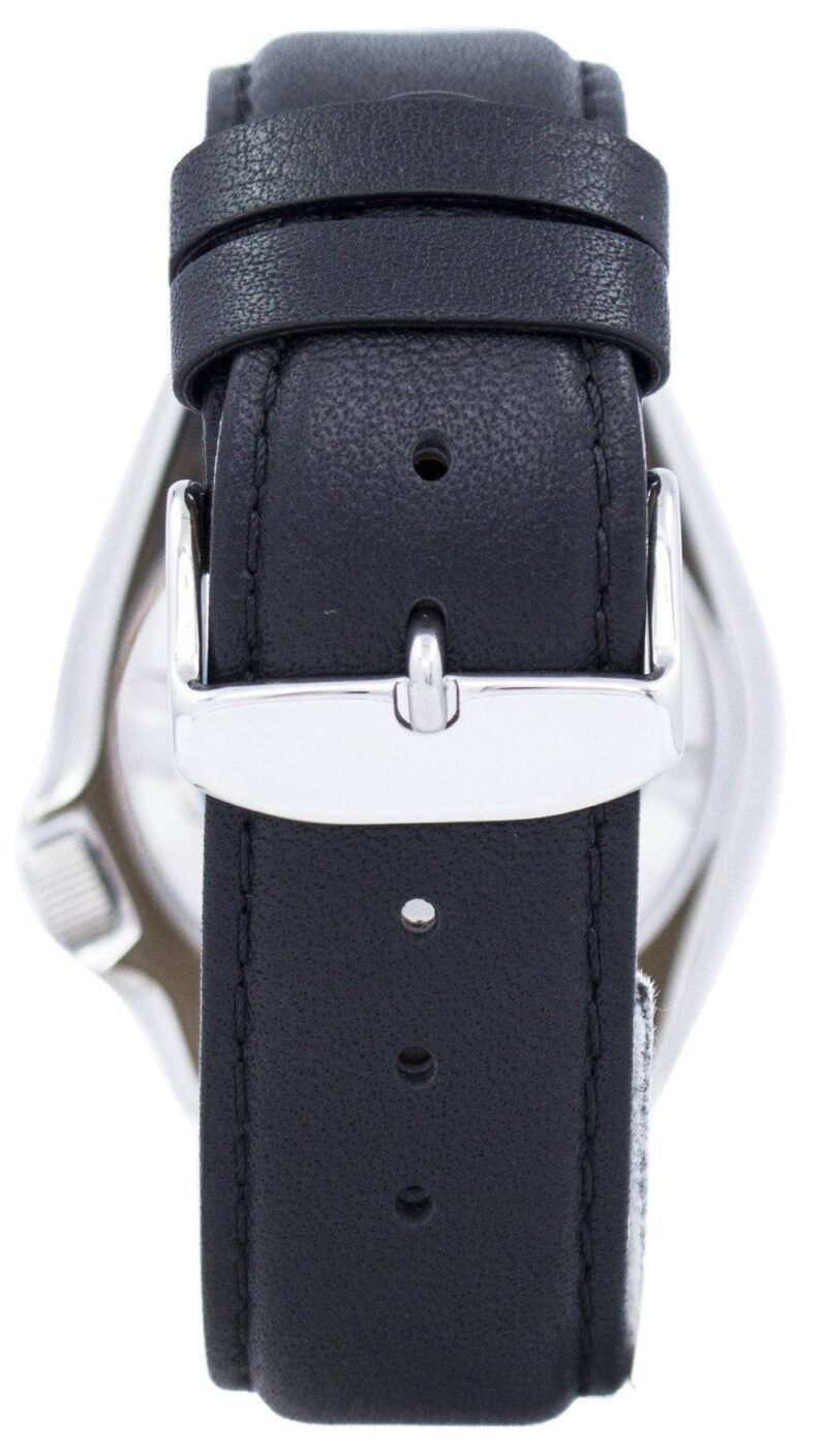 Seiko Automatic Diver's Black Leather SKX009J1-var-LS10 200M Men's Watch