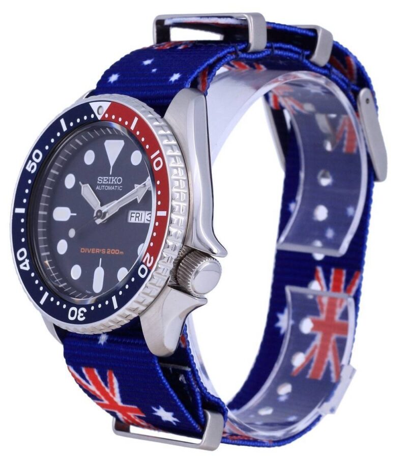 Seiko Automatic Diver's Polyester SKX009K1-var-NATO30 200M Men's Watch