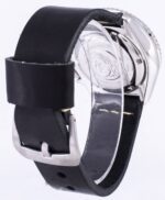 Seiko Automatic SKX009J1-var-LS14 Diver's 200M Japan Made Black Leather Strap Men's Watch
