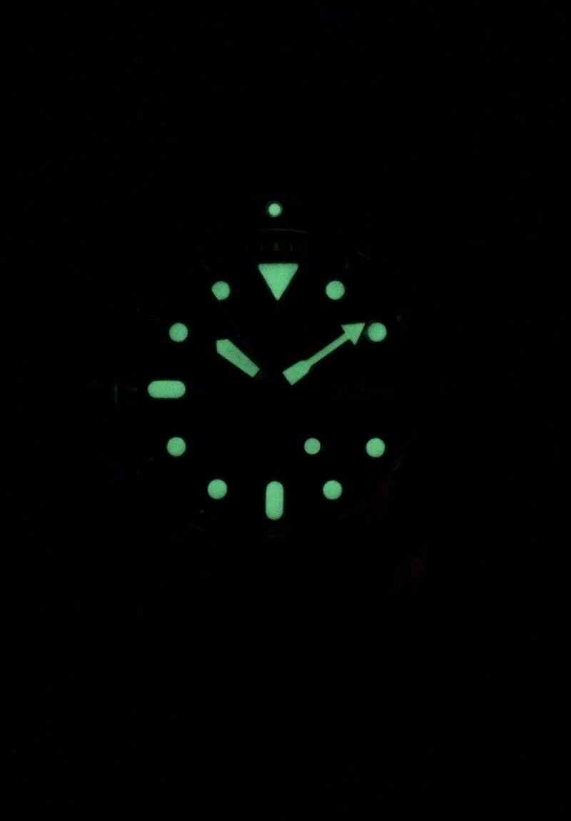 Seiko Automatic SKX009K1-var-LS13 Diver's 200M Dark Blue Leather Strap Men's Watch