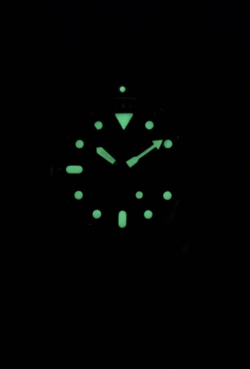 Seiko Automatic SKX009K1-var-LS14 Diver's 200M Black Leather Strap Men's Watch