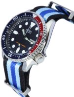 Seiko Blue Dial Automatic Diver's SKX009K1-var-NATO20 200M Men's Watch