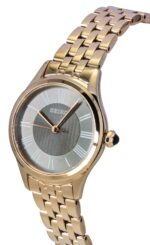 Seiko Classic Rose Gold Stainless Steel Grey Dial Quartz SUR614P1 Women's Watch