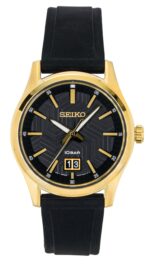 Seiko Conceptual Silicone Strap Black Dial Quartz SUR560P1 100M Men's Watch
