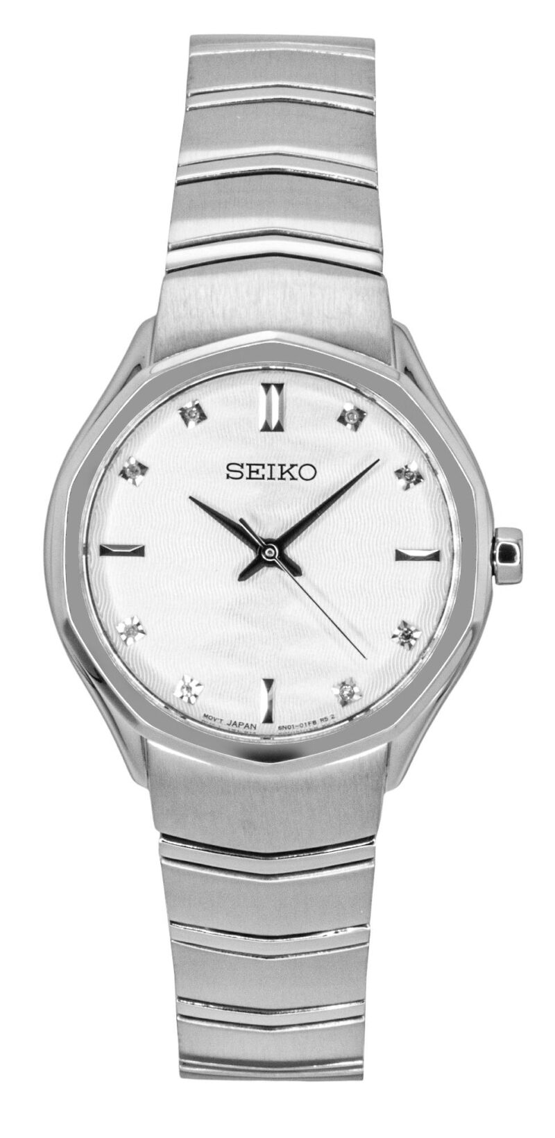 Seiko Conceptual Stainless Steel White Dial Quartz SUR615P1 Women's Watch