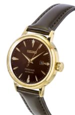 Seiko Presage Cocktail Diamond Accents Leather Strap Automatic SRE020J1 Women's Watch