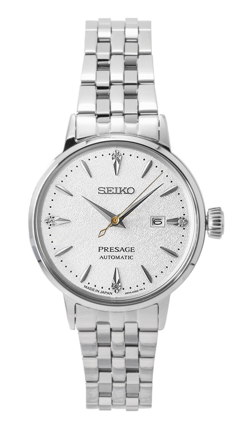 Seiko Presage Cocktail Diamond Accents Stainless Steel Silver Dial Automatic SRE017J1 Women's Watch Seiko Presage Cocktail Diamond Accents Stainless Steel Silver Dial Automatic SRE017J1 Women's Watch