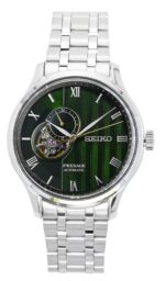 Seiko Presage Japanese Garden Stainless Steel Green Dial Automatic SSA463J1 Men's Watch