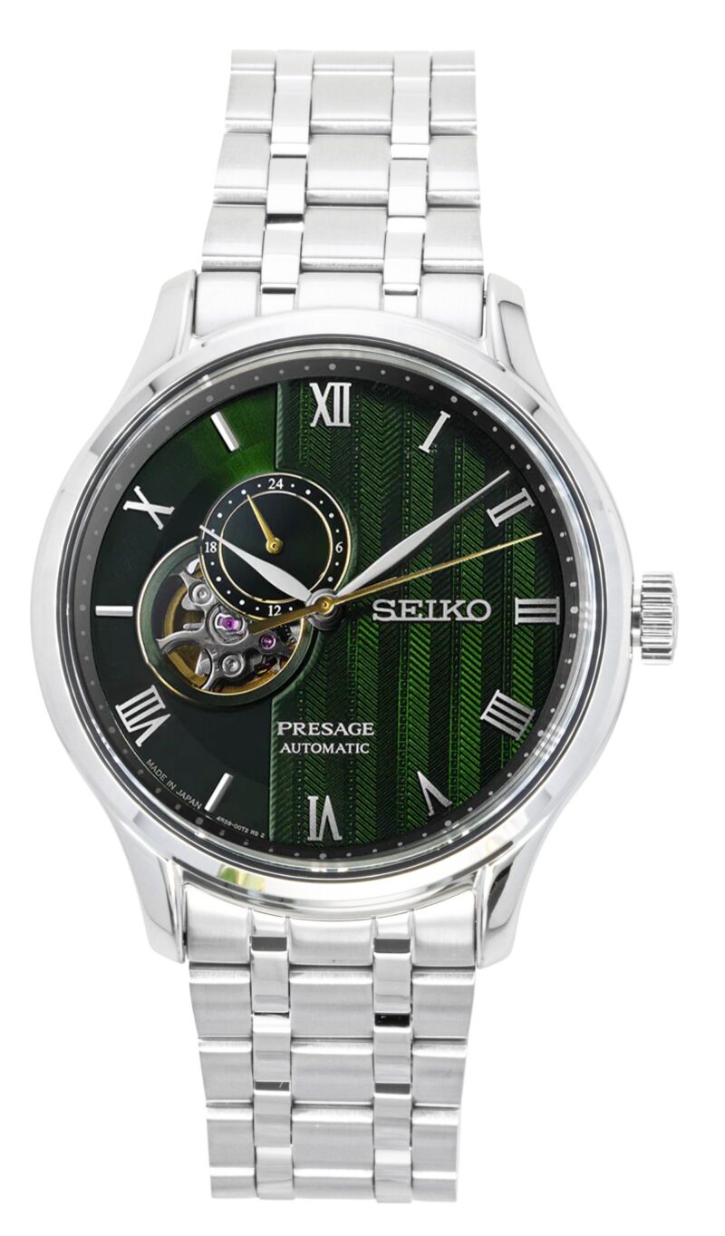 Seiko Presage Japanese Garden Stainless Steel Green Dial Automatic SSA463J1 Men's Watch