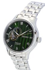 Seiko Presage Japanese Garden Stainless Steel Green Dial Automatic SSA463J1 Men's Watch