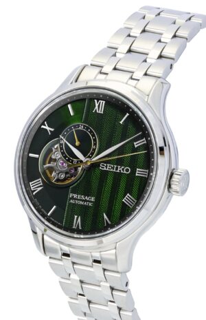 Seiko Presage Japanese Garden Stainless Steel Green Dial Automatic SSA463J1 Men's Watch