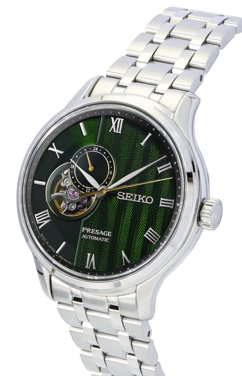 Seiko Presage Japanese Garden Stainless Steel Green Dial Automatic SSA463J1 Men's Watch