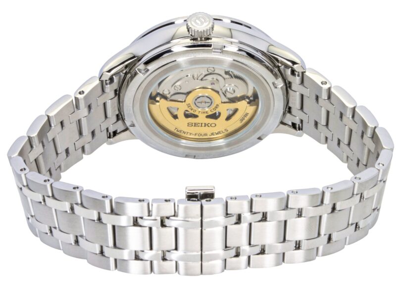 Seiko Presage Japanese Garden Stainless Steel Pale Pink Dial Automatic SSA465J1 Men's Watch