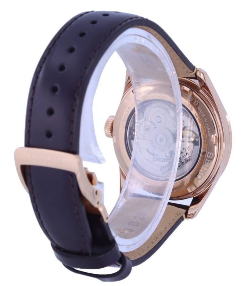 Seiko Presage Sharp Edge Brown Dial Automatic SPB170 SPB170J1 SPB170J 100M Men's Watch