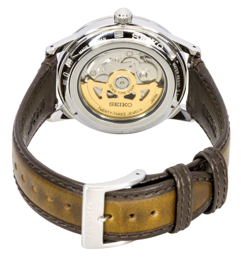 Seiko Presage Style 60's Stainless Steel Gold Dial Automatic SRPL75J1 Men's Watch