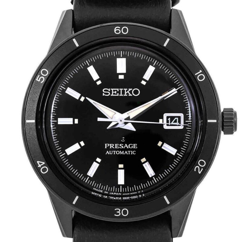 Seiko Presage Style60s Black Dial Automatic SRPH95 SRPH95J1 SRPH95J Men's Watch