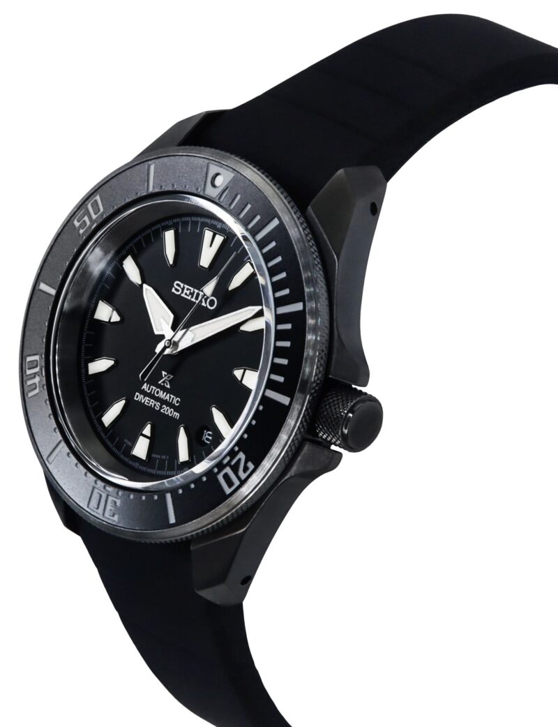 Seiko Prospex Sea Samurai Shog-urai Silicone Strap Black Dial Automatic Diver's SRPL15K1 200M Men's Watch