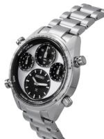 Seiko Prospex Speedtimer Panda Chronograph Stainless Steel White Dial Solar SFJ001P1 100M Men's Watch