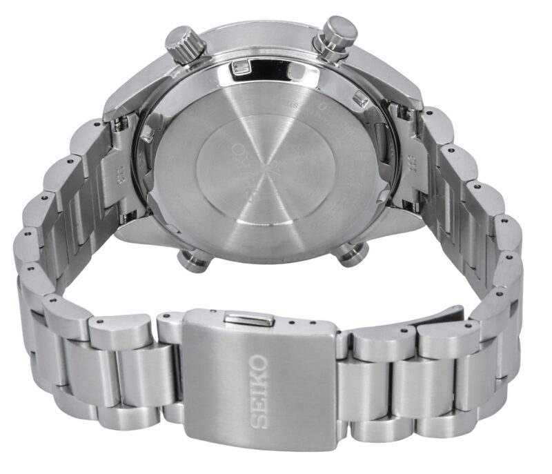 Seiko Prospex Speedtimer Panda Chronograph Stainless Steel White Dial Solar SFJ001P1 100M Men's Watch