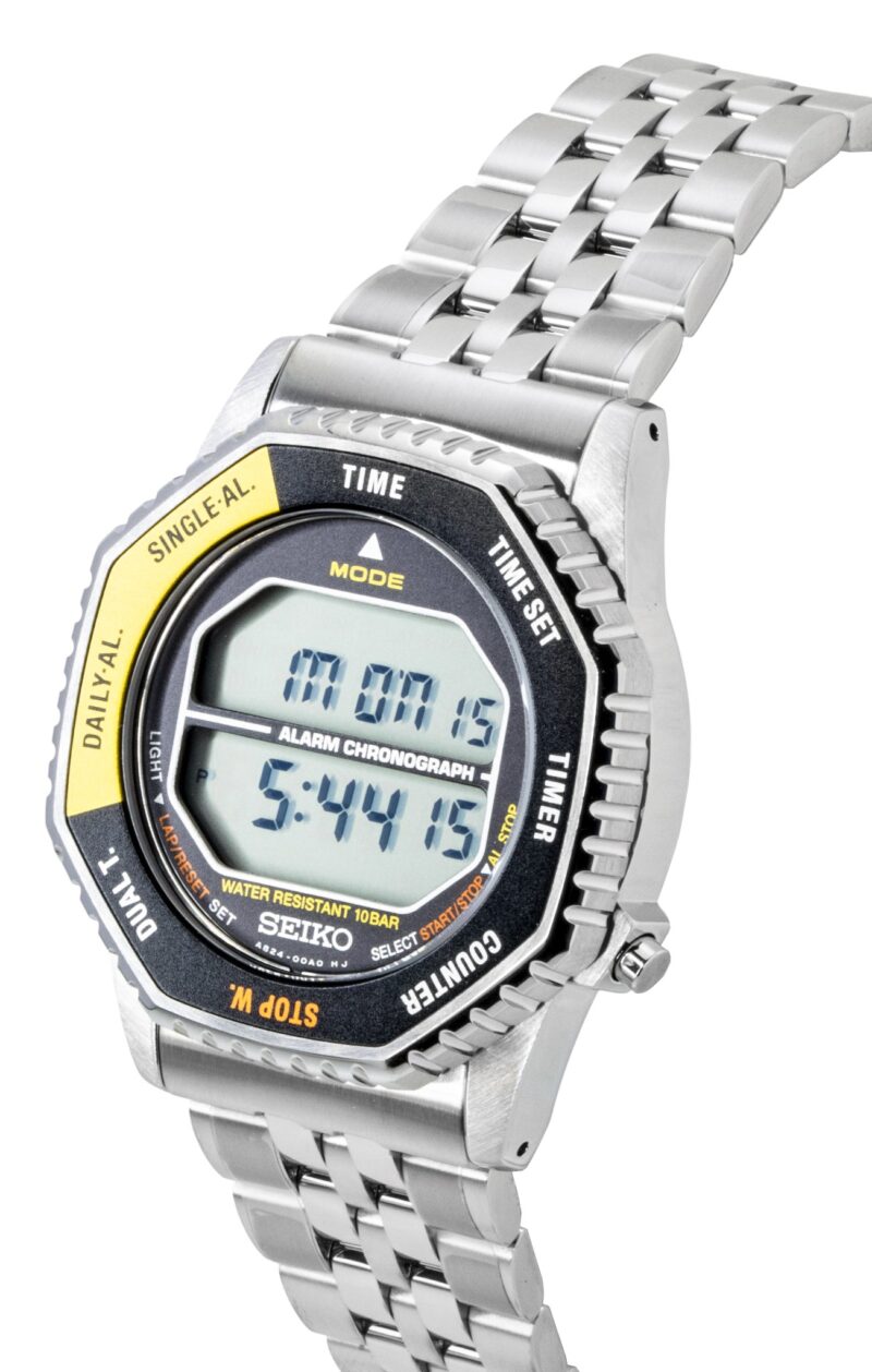 Seiko Rotocall Digital Chronograph Stainless Steel Quartz SMGG17P1 100M Men's Watch