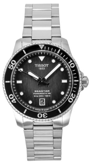 Home 8 Tissot Seastar 1000 Powermatic 80 Grey Dial Automatic Diver's T120.807.11.051.00 300M Men's Watch