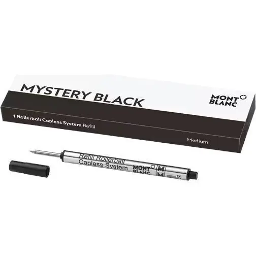 128242 Montblanc 1x Rollerball Capless Refill, Mystery Black (128242)