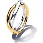 Pandora Two-tone Entwined Bands Ring (163262C00-58) Women JEWELRY