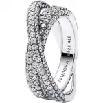 Pandora Timeless PavÉ Crossover Dual Band Ring (193022C01-52) Women JEWELRY