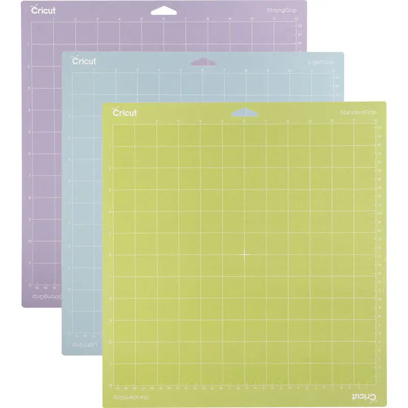 Cricut Machine Mat Variety Pack (12" x 12") – 3-Pack Includes LightGrip, StandardGrip, and StrongGrip Reusable Mats for Cricut Maker and Explore Machines (2003546) (CC 3PACK MATS 30X30) (CC 3PACK MATS 30X30)