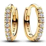 Pandora Sparkling Huggie Hoop Earrings (263015C01) Women JEWELRY
