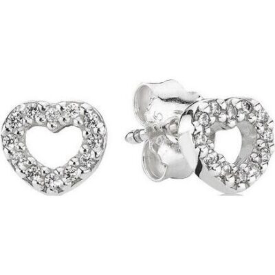 Pandora Sparkling Double Hoop Earrings (290528CZ) Women JEWELRY