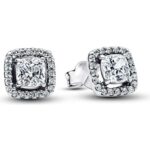Pandora Sparkling Double Hoop Earrings (293551C02) Women JEWELRY