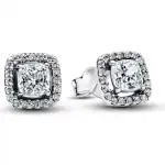 Pandora Sparkling Double Hoop Earrings (293551C02) Women JEWELRY