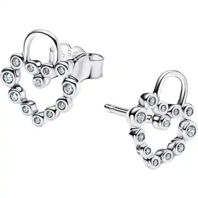 Pandora Sparkling Double Hoop Earrings (294419C01) Women JEWELRY